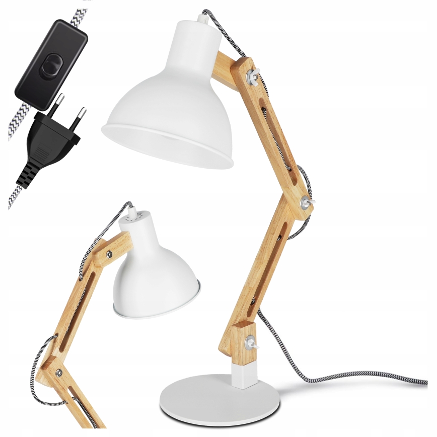 Bordslampa 1xE27/40W/230V vit