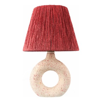 Bordslampa 1xE27/40W/230V vit/röd