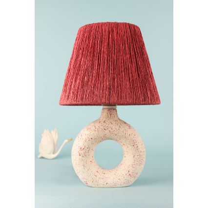 Bordslampa 1xE27/40W/230V vit/röd