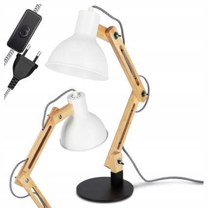 Bordslampa 1xE27/40W/230V vit/svart