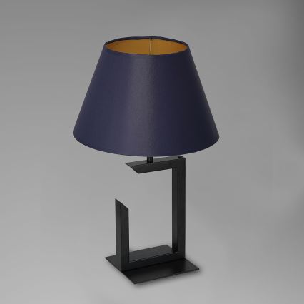 Bordslampa 1xE27/60W/230V 45 cm blå/guld