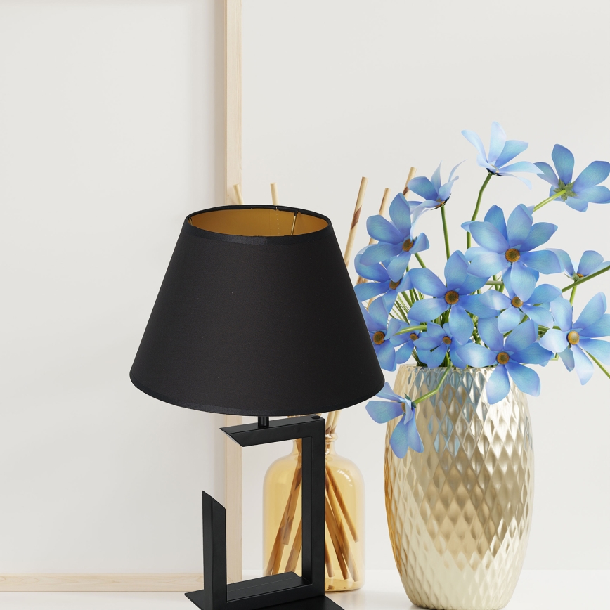 Bordslampa 1xE27/60W/230V 45 cm svart/gyllene