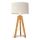 Bordslampa ALBA 1xE27/15W/230V grädde/ek