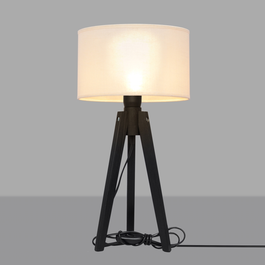 Bordslampa ALBA 1xE27/15W/230V grädde/tall