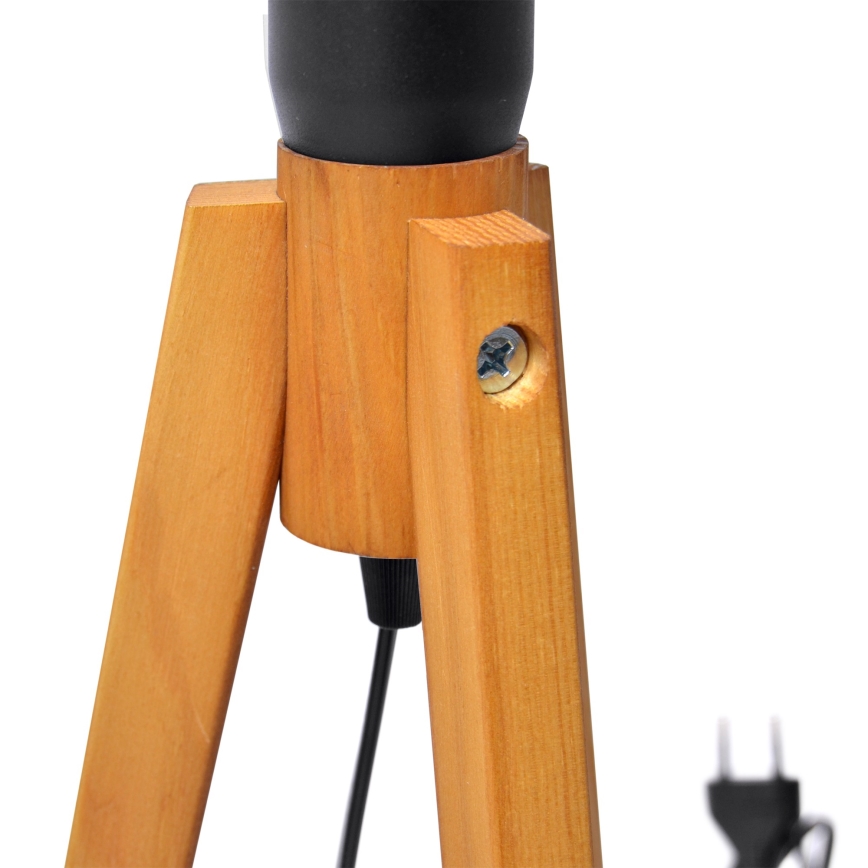 Bordslampa ALBA 1xE27/15W/230V svart/ek