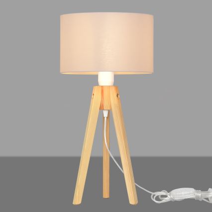 Bordslampa ALBA 1xE27/15W/230V vit/tall