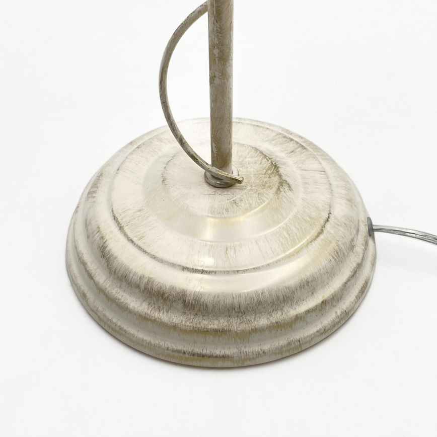 Bordslampa ANTON 1xE14/60W/230V vit patina