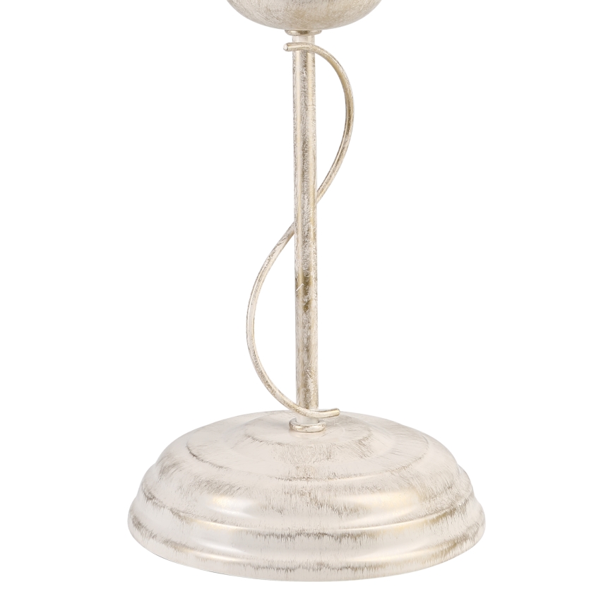 Bordslampa ANTON 1xE14/60W/230V vit patina