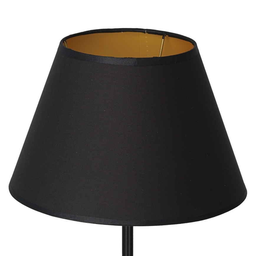 Bordslampa ARDEN 1xE27/60W/230V d. 30 cm svart/guld