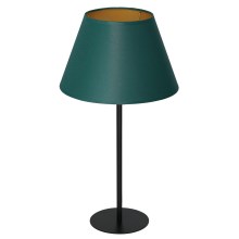 Bordslampa ARDEN 1xE27/60W/230V diameter 30 cm grön/gyllene