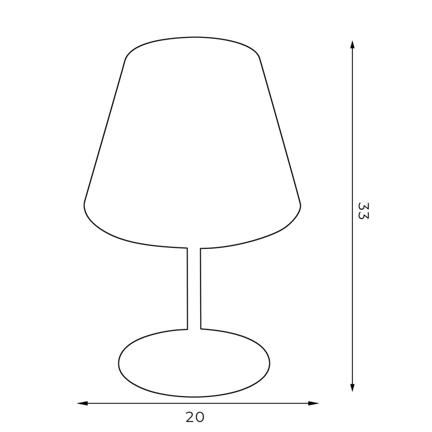 Bordslampa ARDEN 1xE27/60W/230V Ø 20 cm grön/guld