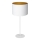 Bordslampa ARDEN 1xE27/60W/230V Ø 25 cm vit/guld