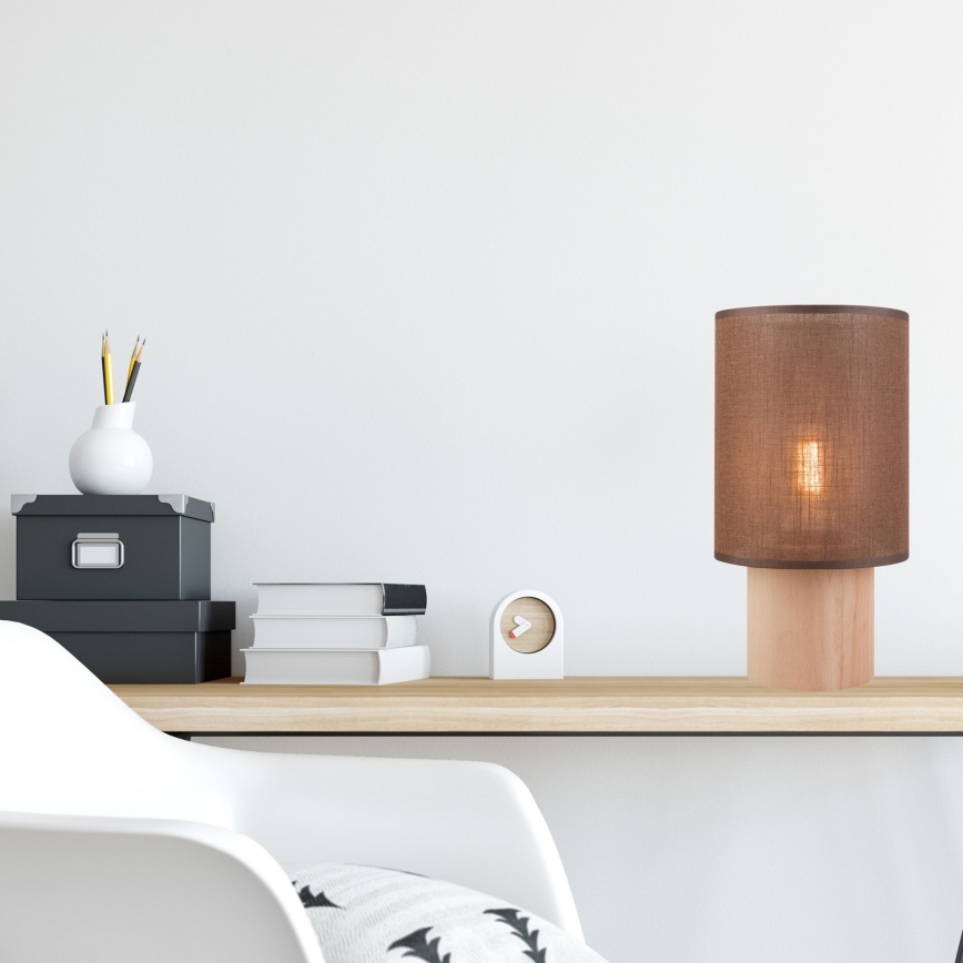 Bordslampa ARI TABLE 1xE27/60W/230V brun/bok