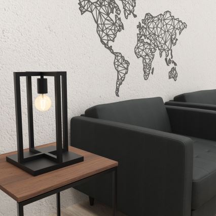 Bordslampa ARNOLD 1xE27/60W/230V svart