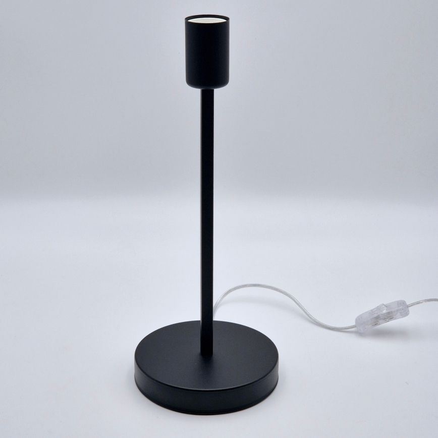 Bordslampa ASTRID 1xE27/60W/230V skinande svart