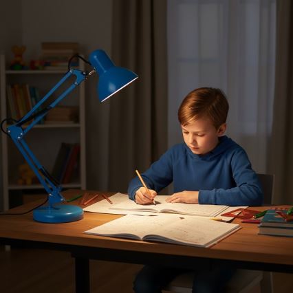 Bordslampa AURIQ 1xE27/60W/230V blå