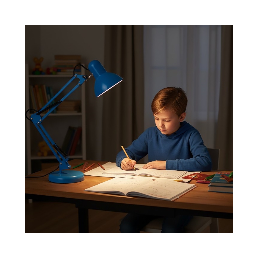 Bordslampa AURIQ 1xE27/60W/230V blå