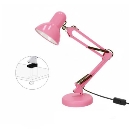 Bordslampa AURIQ 1xE27/60W/230V rosa