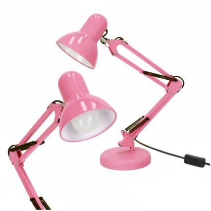 Bordslampa AURIQ 1xE27/60W/230V rosa