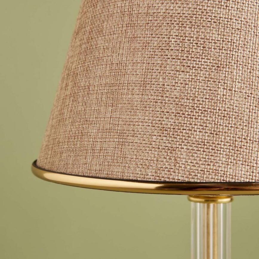 Bordslampa AYD 1xE27/40W/230V beige/guld