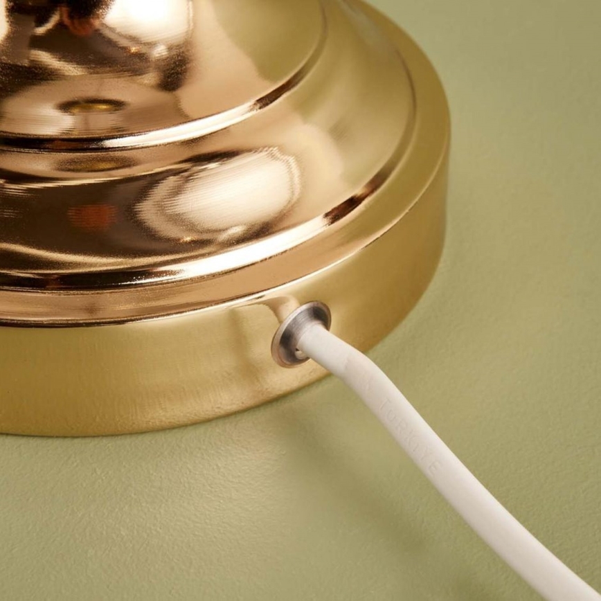 Bordslampa AYD 1xE27/40W/230V beige/guld