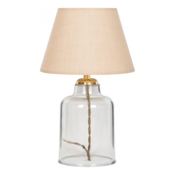 Bordslampa AYD 1xE27/40W/230V beige/klar