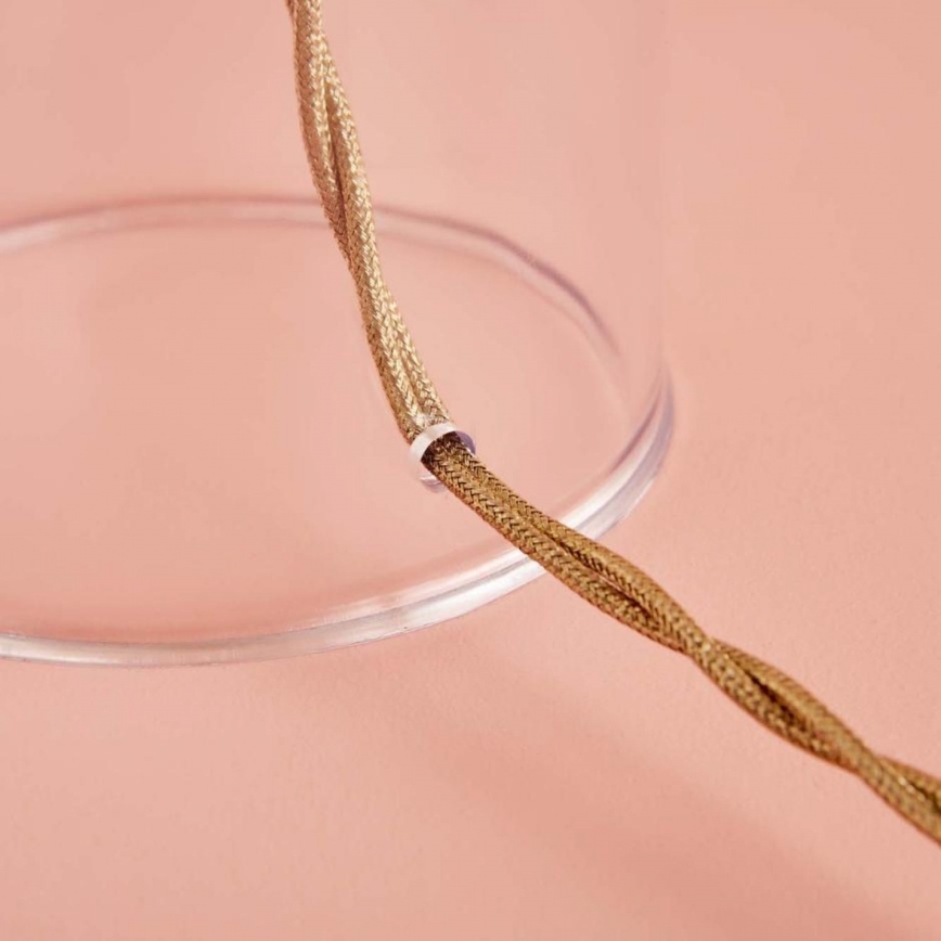 Bordslampa AYD 1xE27/40W/230V krämvit/klar