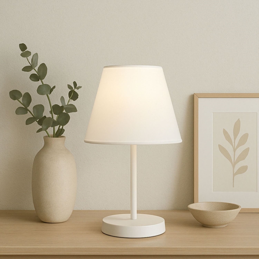 Bordslampa AYD 1xE27/40W/230V vit