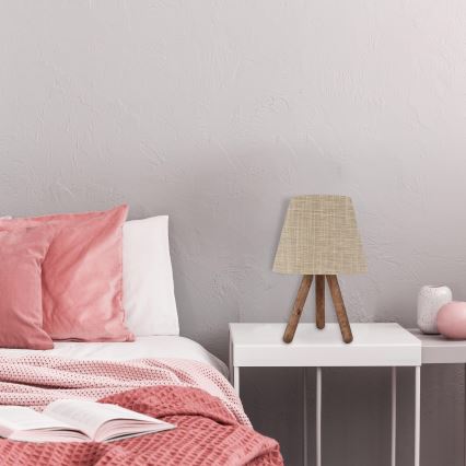 Bordslampa  AYD 1xE27/60W/230V grädde