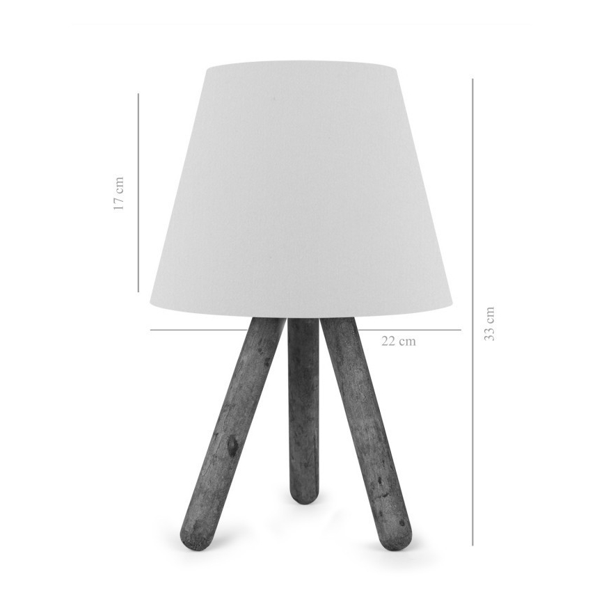 Bordslampa  AYD 1xE27/60W/230V grädde