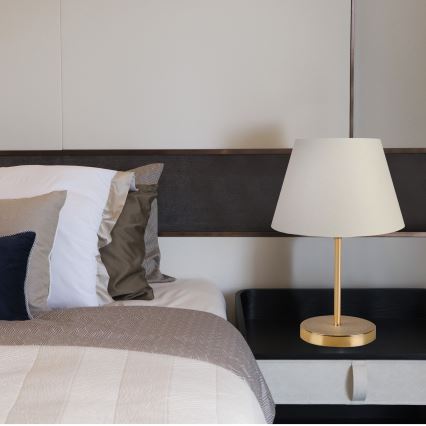 Bordslampa  AYD 1xE27/60W/230V vit /gyllene 