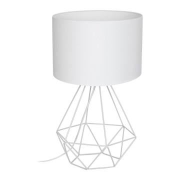 Bordslampa BASKET 1xE27/60W/230V vit