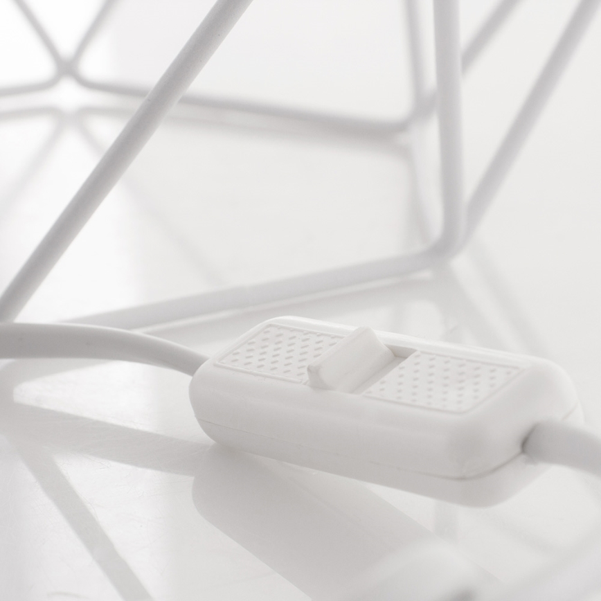 Bordslampa BASKET 1xE27/60W/230V vit