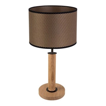 Bordslampa BENITA 1xE27/60W/230V 48 cm brun/ek