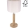 Bordslampa BENITA 1xE27/60W/230V 48 cm grädde/ek – FSC certifierade