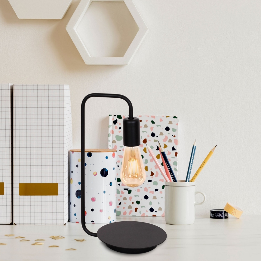 Bordslampa BRENDA 1xE27/60W/230V svart