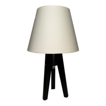 Bordslampa  CONE 1xE27/60W/230V wenge  krämig