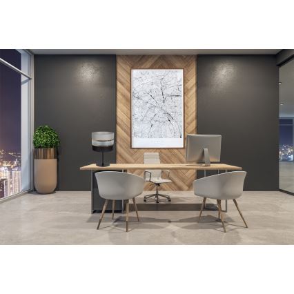 Bordslampa CORAL 1xE27/60W/230V svart/grå