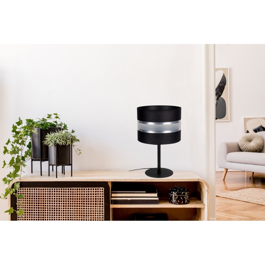 Bordslampa CORAL 1xE27/60W/230V svart