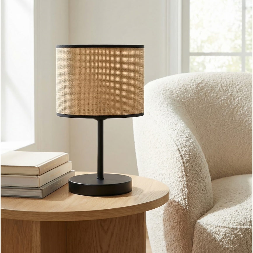 Bordslampa ECO 1xE27/15W/230V beige/rotting