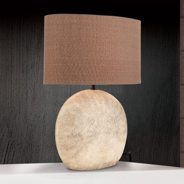 Bordslampa ETHNO 1xE27/60W/230V keramik brun/beige