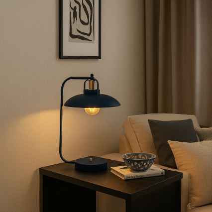 Bordslampa  FELIX 1xE27/60W/230V blå
