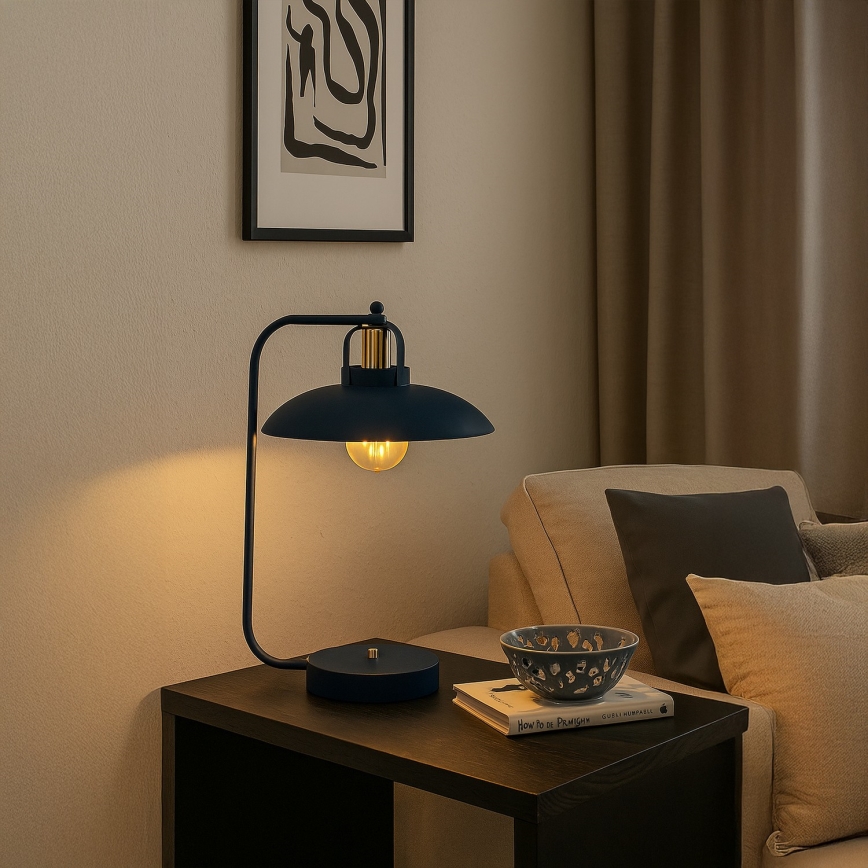 Bordslampa  FELIX 1xE27/60W/230V blå
