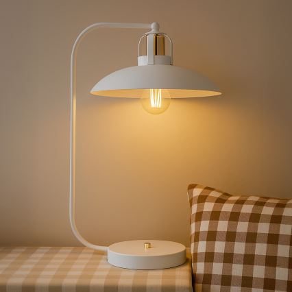 Bordslampa  FELIX 1xE27/60W/230V vit