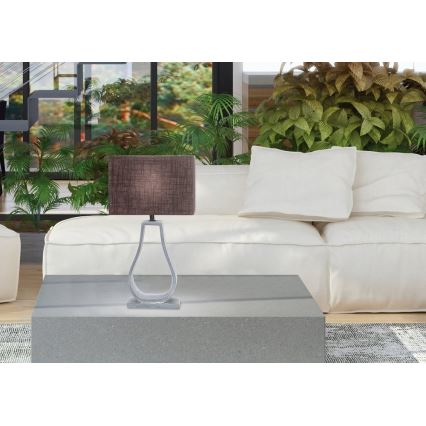 Bordslampa FEMO 1xE14/40W/230V grå/brun