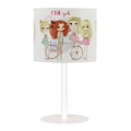 Bordslampa för barn GIRLS VIBES 1xE27/60W/230V Ø 18 cm för flickor