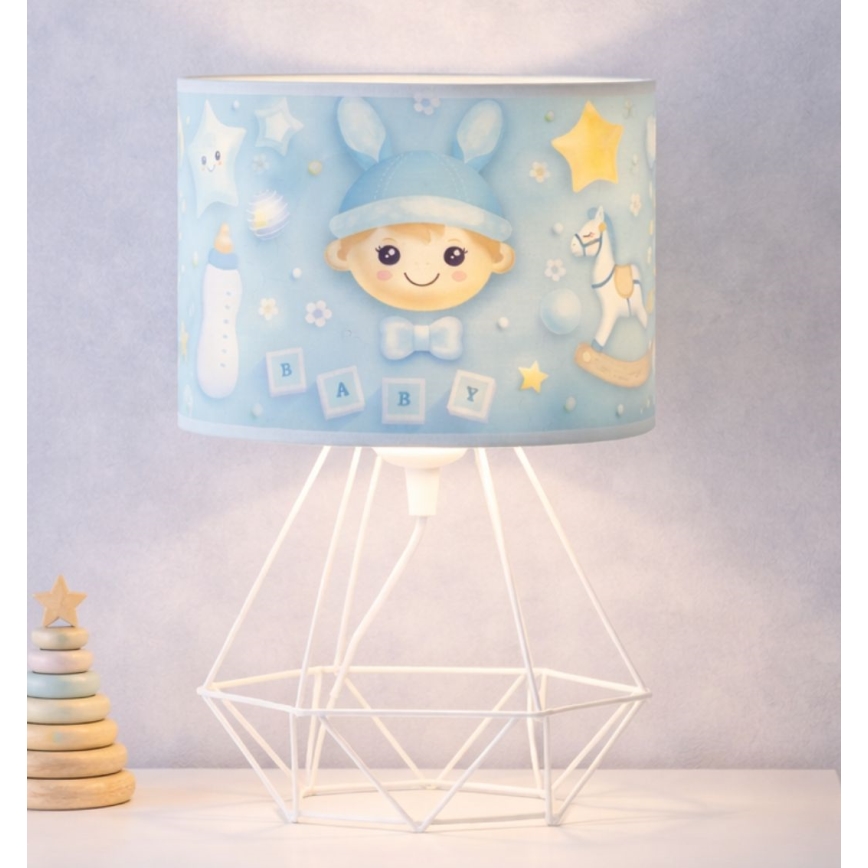 Bordslampa för barn KIDS ROOM 1xE27/60W/230V Ø 18 cm Astronaut