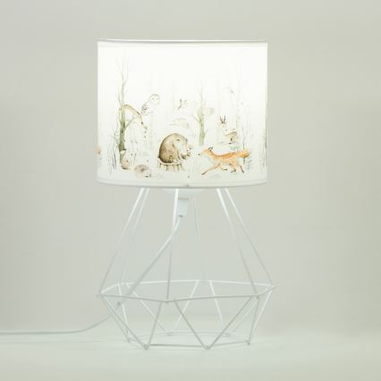 Bordslampa för barn KIDS ROOM 1xE27/60W/230V Ø 18 cm med djurmotiv