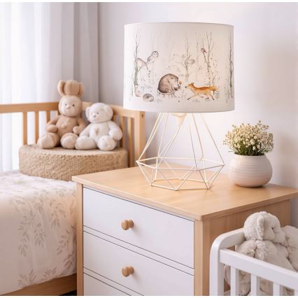 Bordslampa för barn KIDS ROOM 1xE27/60W/230V Ø 18 cm med djurmotiv