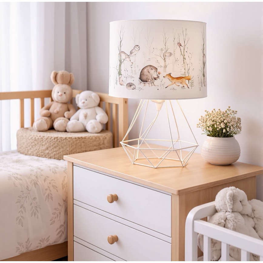 Bordslampa för barn KIDS ROOM 1xE27/60W/230V Ø 18 cm med djurmotiv